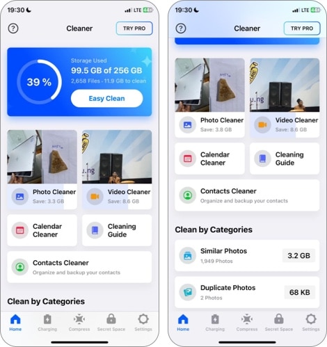 Cleaner Free Up Storage app for iPhone