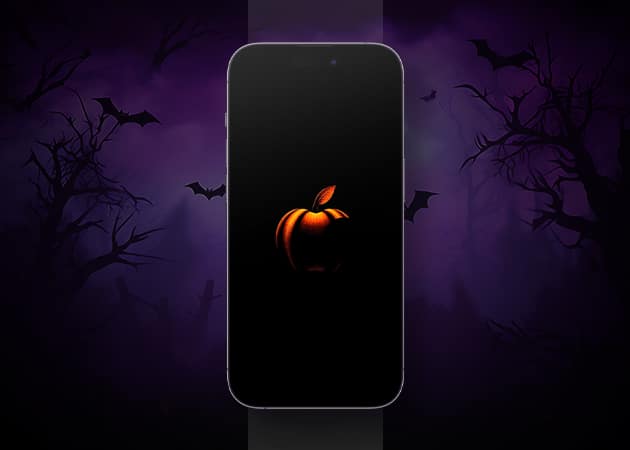 Dark Halloween wallpaper for iPhone