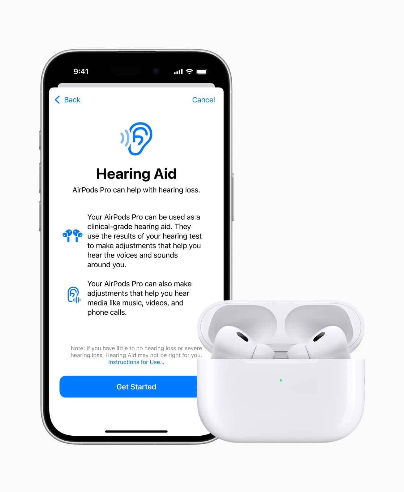 Hearing Aid feature on Apple AirPods