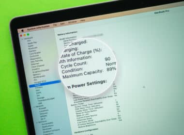 How to check MacBook battery cycle count and capacity