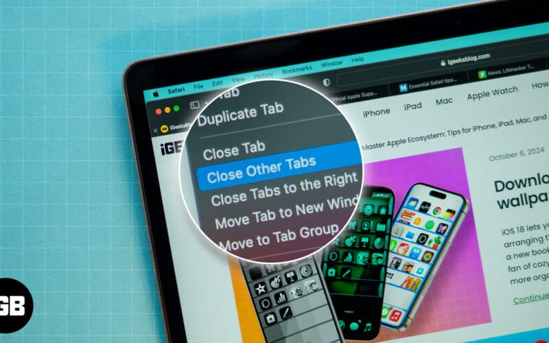 How to close all safari tabs on Mac