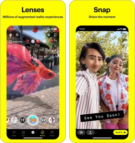 Snapchat LiDAR app for iPhone