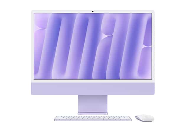 iMac M4 lilla tapet