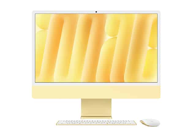 iMac M4 gul tapet