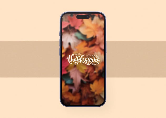 Fall season Thanksgiving aesthetic wallpaper