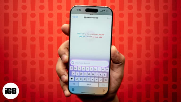 Fixing Genmoji issues on an iPhone running iOS 182 beta