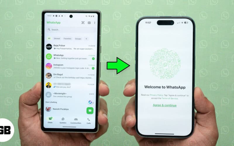 WhatsApp verileri Android'den iPhone'a nasıl aktarılır