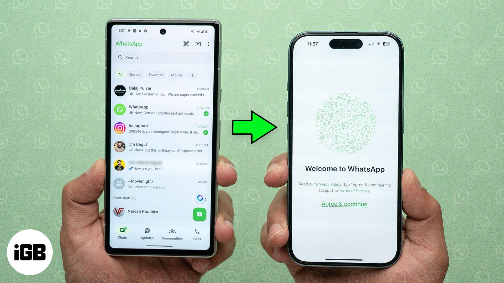 WhatsApp verileri Android'den iPhone'a nasıl aktarılır