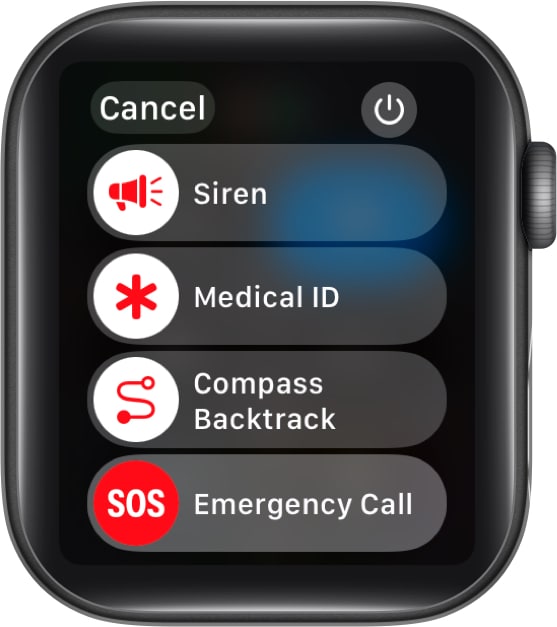 Få tillgång till medicinskt ID från Apple Watch