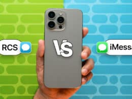 RCS vs iMessage on an iPhone