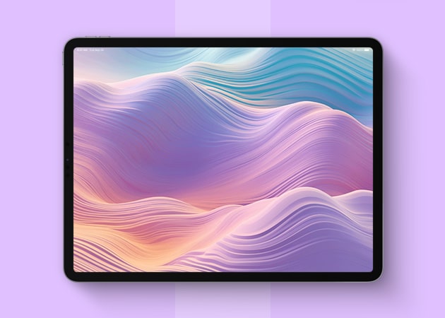 Gradient aesthetic wallpaper for iPad