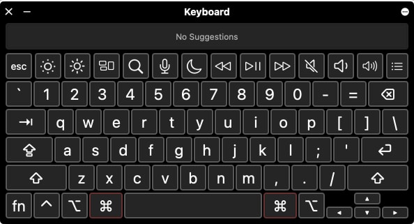 Keyboard Viewer Mac számítógépen