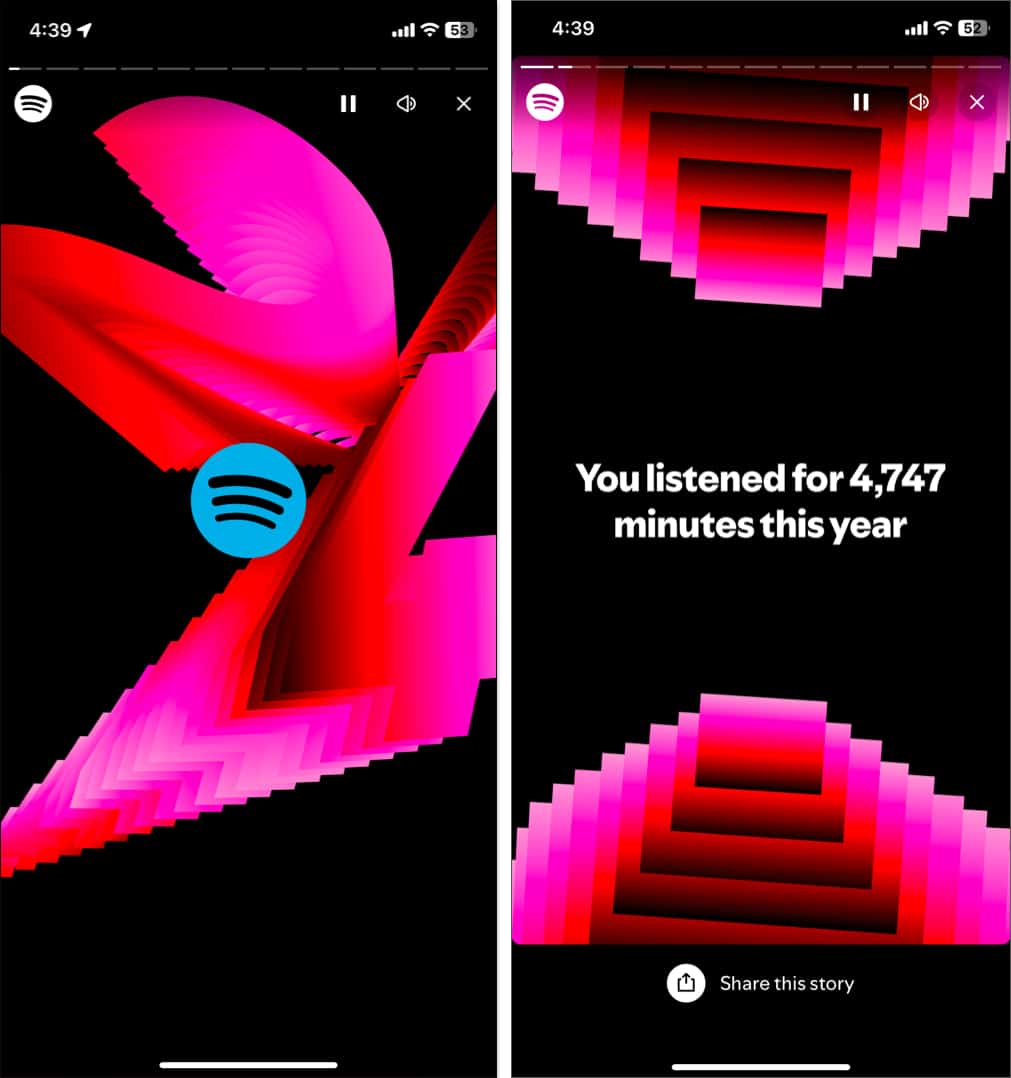 Spotify Wrapped 2024 highlights reel