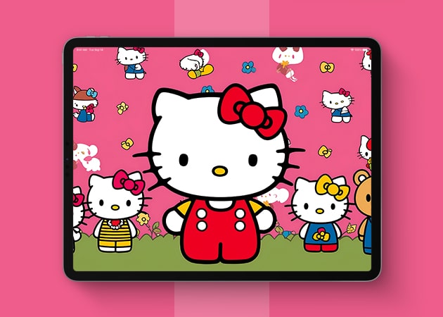 Hello Kitty and friends wallpaper for iPad