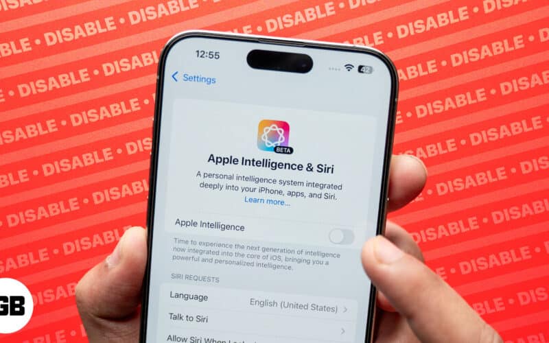 Så här stänger du av Apple Intelligence på iPhone, iPad och Mac