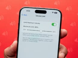 Limit Maximum Volume option enabled on an iPhone