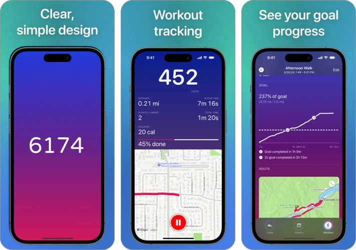 Steps Activity Tracker app for iPhone