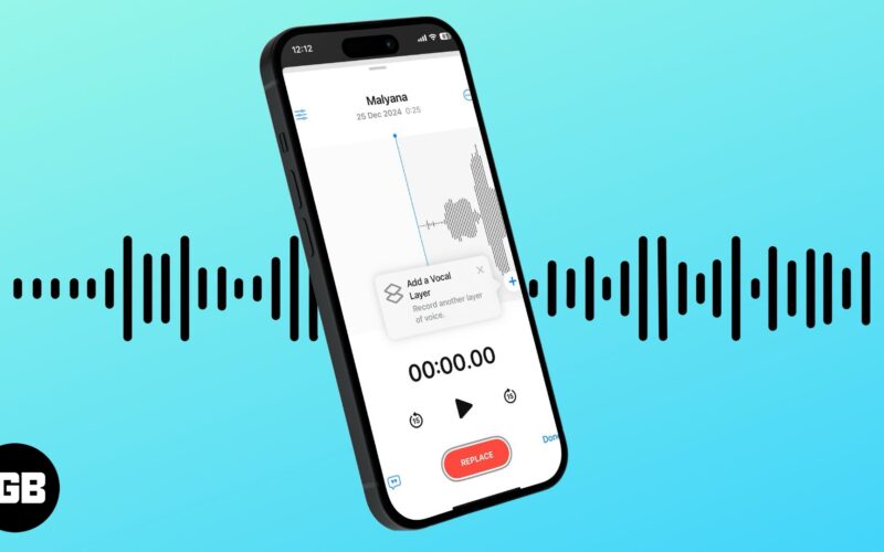 iPhone-da Layered Voice Memos yazın