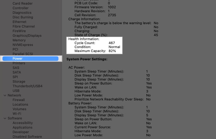 Checking MacBook battery health