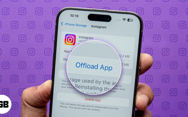 Az Alkalmazás kitöltése opció használata az Instagram gyorsítótárának törléséhez iPhone-on