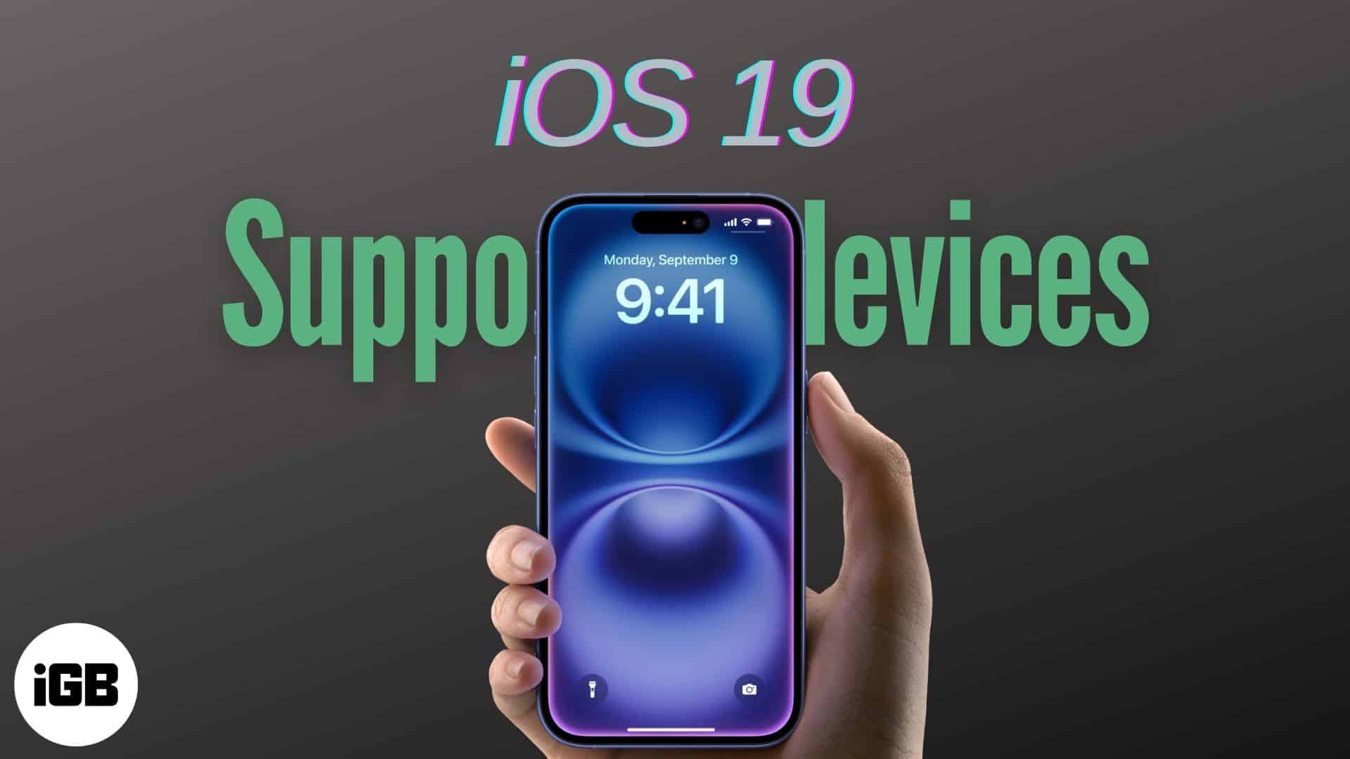 Enheter som stöds av iOS 19 läcker