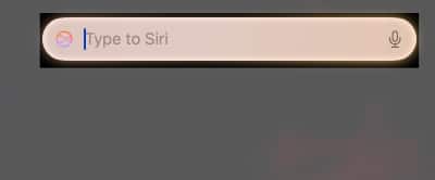 Skriv till Siri-textrutan på en Mac