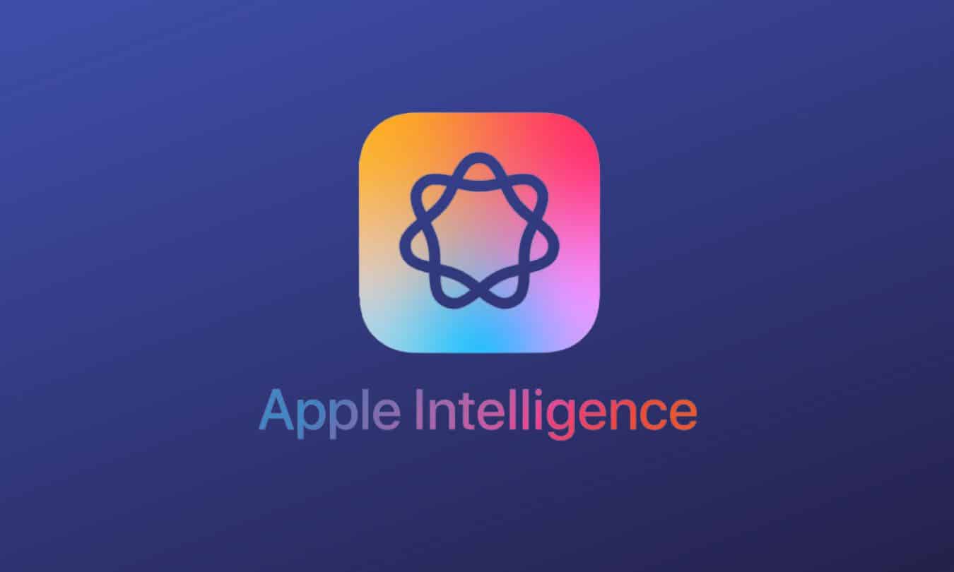 Apple Intelligence logo featuring text