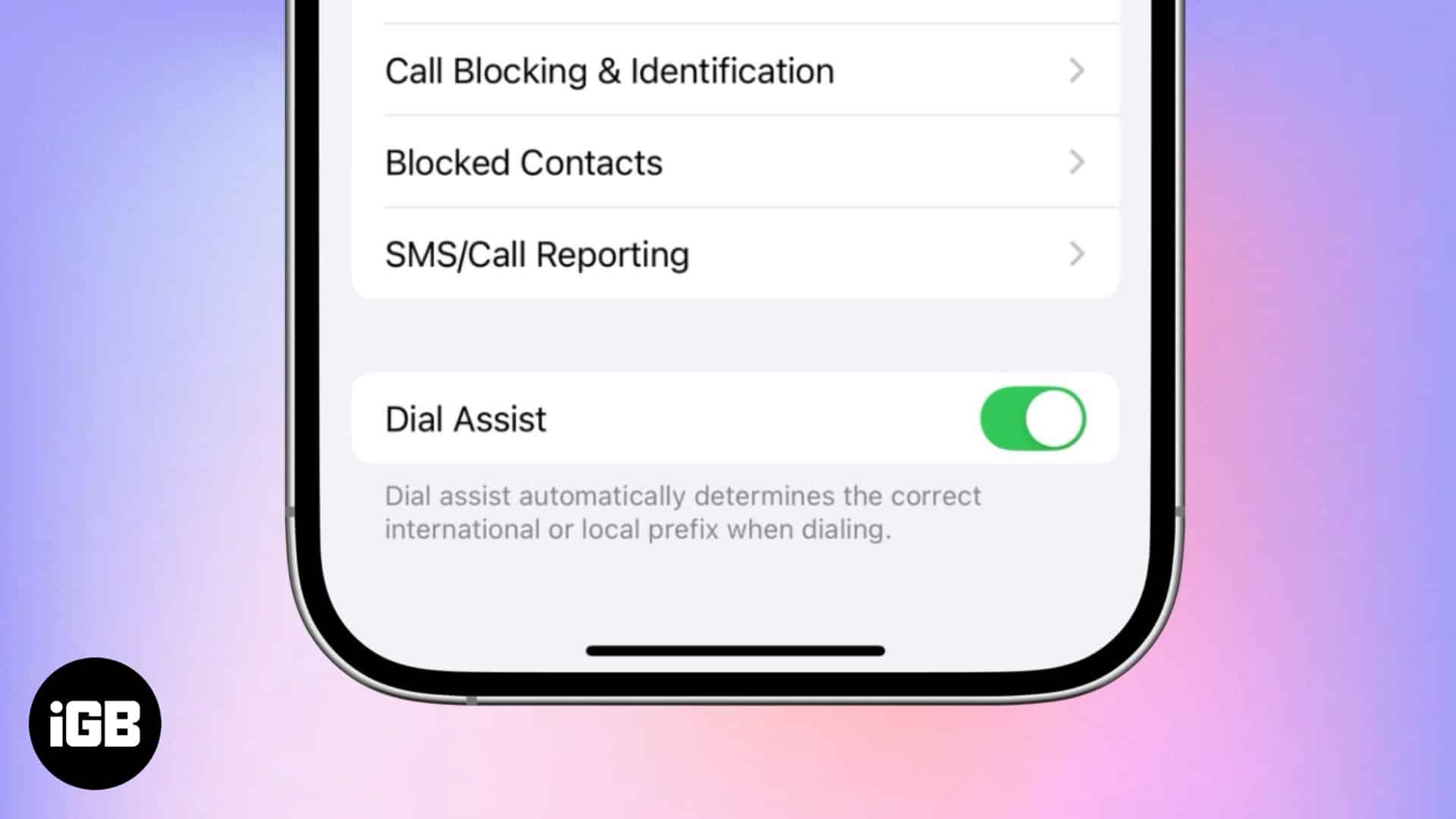 How to use Dial Assist on iPhone