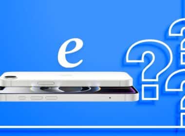 What does e means in iPhone 16e.