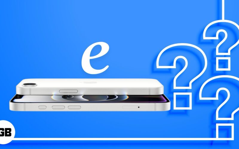 What does e means in iPhone 16e