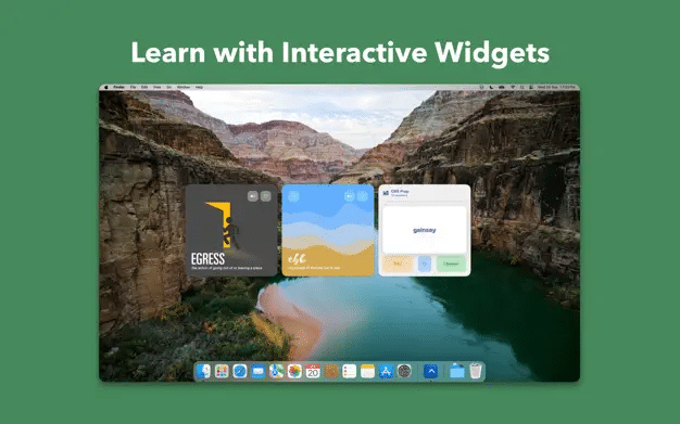 look up Mac widget