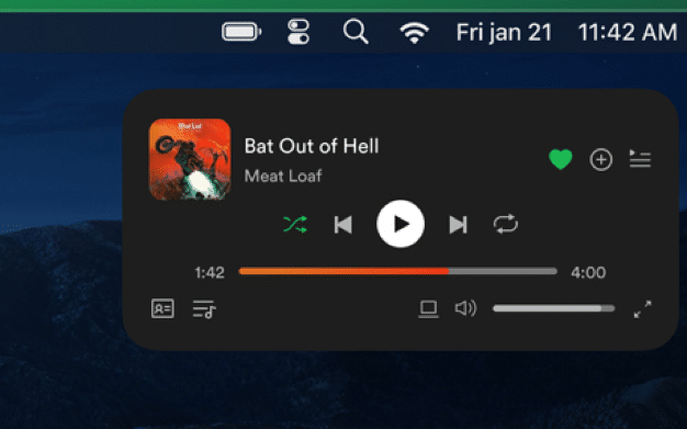 spotify mac widget