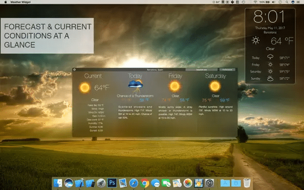 weather Mac widget