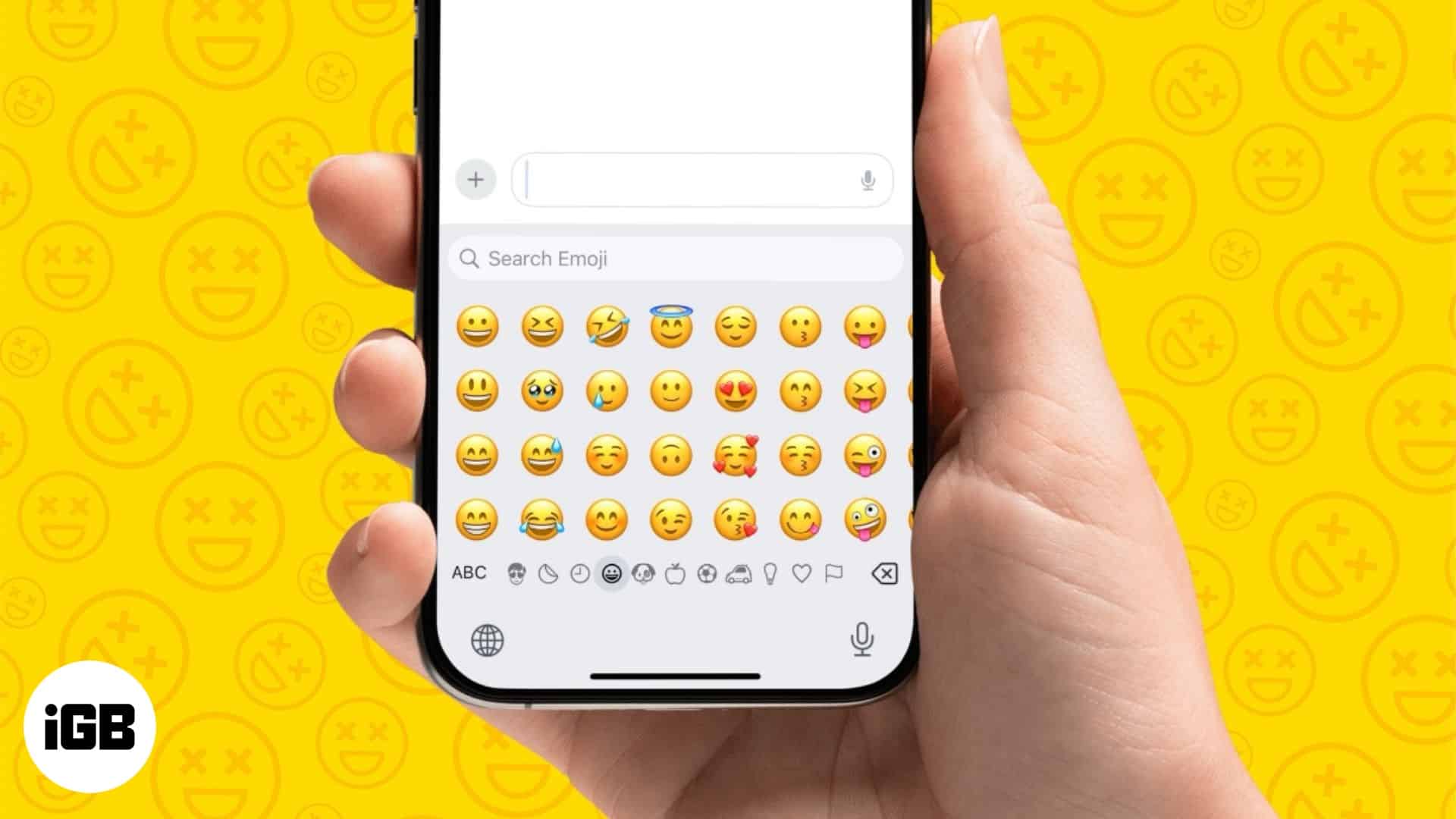 Πρόσβαση και χρήση του πληκτρολογίου emoji σε ένα iPhone