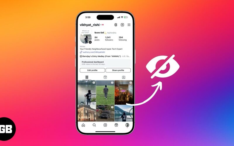 Cara menyembunyikan jawatan Instagram tanpa memadamkannya