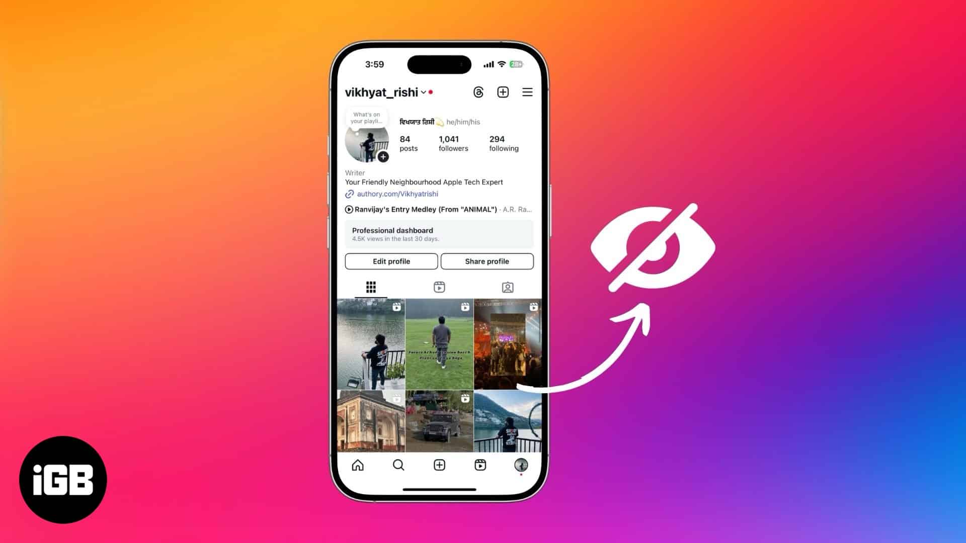 Cara menyembunyikan jawatan Instagram tanpa memadamkannya