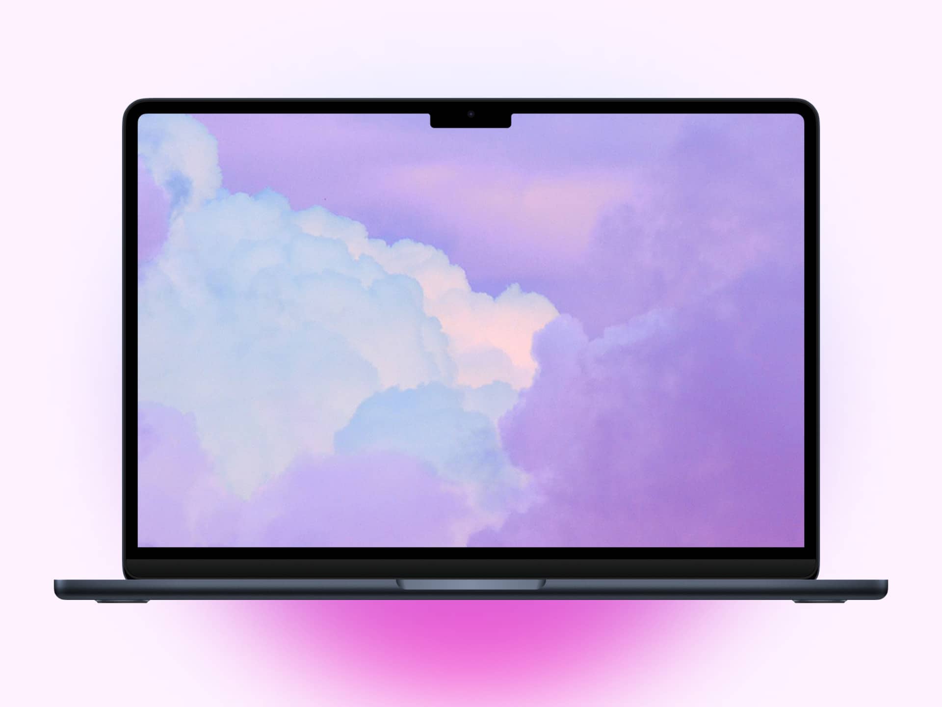 Purple pastel aesthetic MacBook Wallpaper