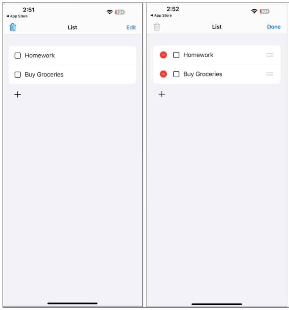 Todo list task manager list reminder apps on iPhone