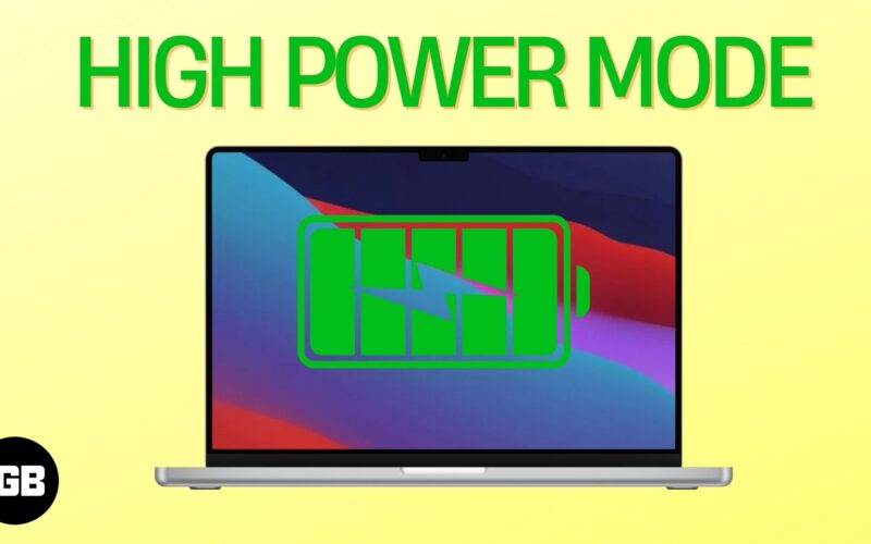 Use High Power Mode on MacBook Pro