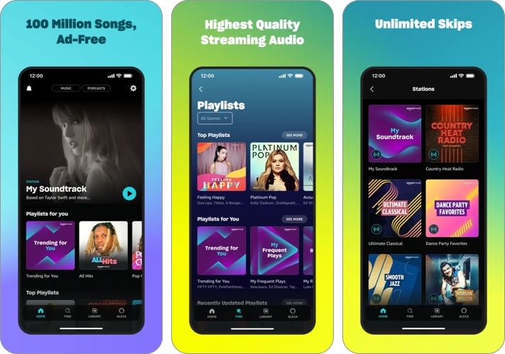 amazon music app for iphone and ipad