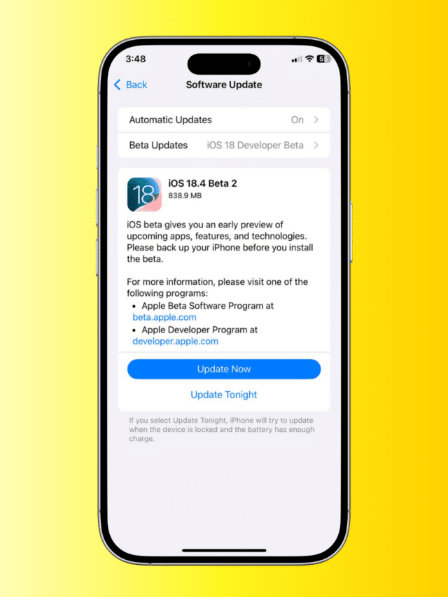 New Features in iOS 18.4 Beta 2